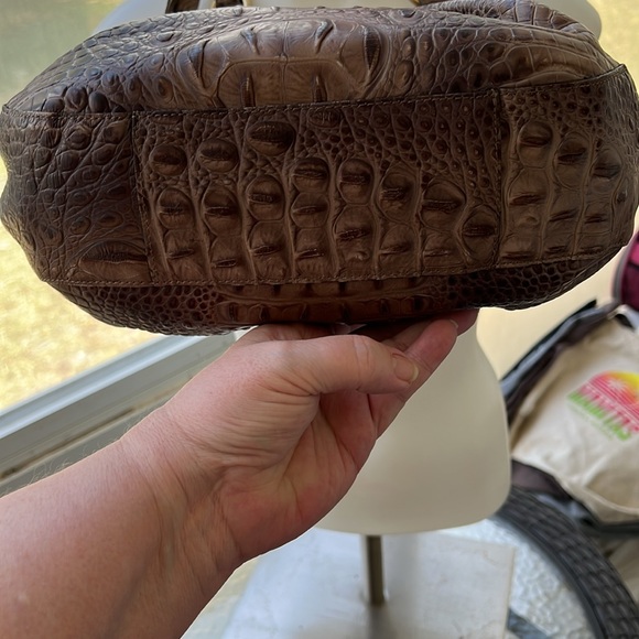 Brahmin croc embossed leather shoulder bag - Picture 3 of 10
